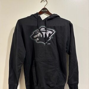 Fanatics Black Sweatshirt Minnesota Wild Logo